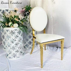 Vestuvinės auksinės ir aksominės valgomojo kėdės